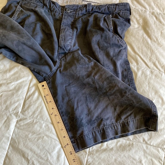 Vtg Y2K Hollister Shorts Mens 36(38) Button Fly Drawstring Cotton Gray Palm Tree - Picture 12 of 14